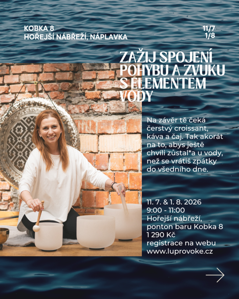 Ranní jóga a soundhealing na Smíchovské náplavce