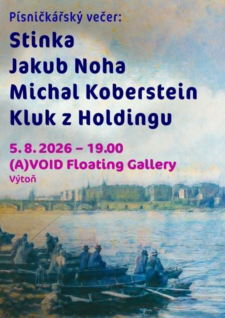 Písničkářský večer na (A)VOIDu: Stinka, Jakub Noha, Michal Koberstein, Kluk z Holdingu