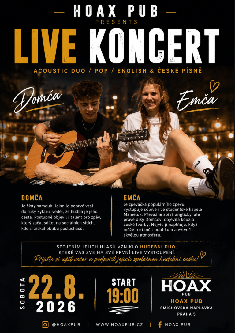 Akustický koncert Doma a Emča v Hoaxu