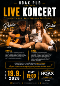 Live koncert v Hoax Pubu s Emčou a Domčou
