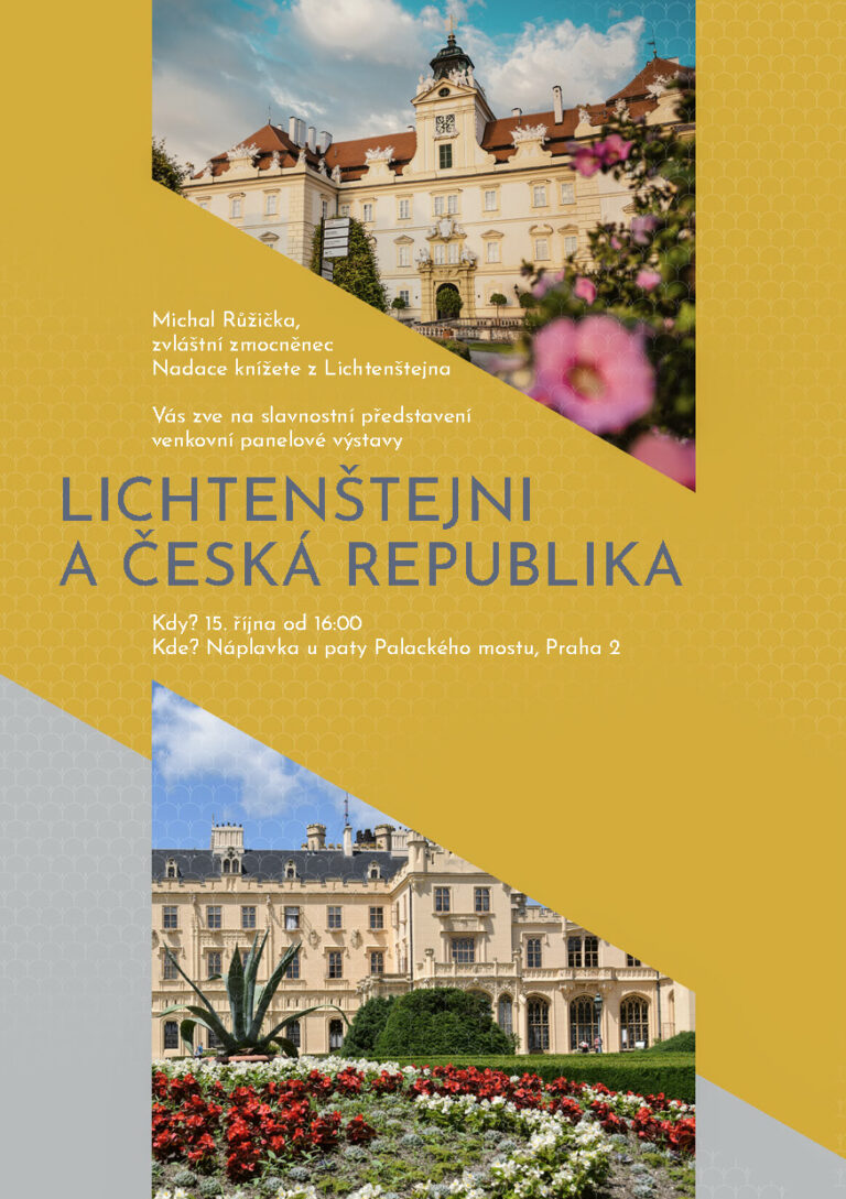 Lichtenštejni a Česká republika: putovní výstava na pražské náplavce