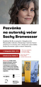 NIZOZEMSKÝ LITERÁRNÍ VEČER / SOCHA BRONWASSER A ROMÁN POSLOUCHEJ